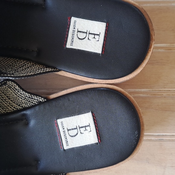 ED Ellen Degeneres Svetlana Cross Strap Knit Wedge Platform Sandals Slide - Picture 8 of 13